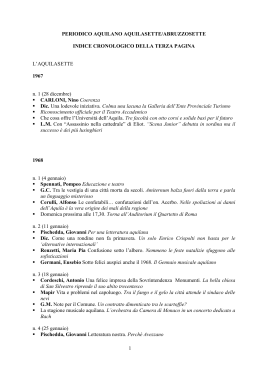 cronologico - Polo Servizi Culturali Abruzzo