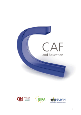 Il modello CAF & Education - Pubblica amministrazione di qualità