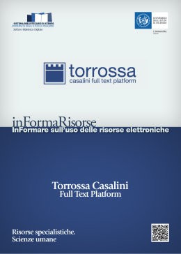 Torrossa Casalini Fulltext Platform