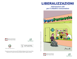 liberalizzazioni - Federconsumatori | Friuli Venezia Giulia