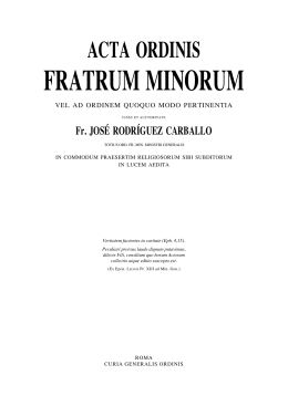 fratrumminorum - Order of Friars Minor
