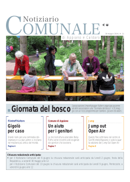 Giornata del bosco - Gemeindeblatt von Eppan und Kaltern