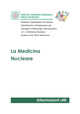La Medicina Nucleare - AUSL Romagna