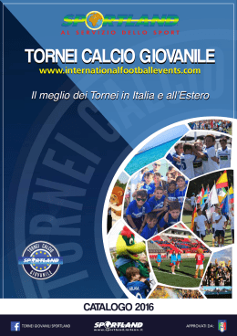 Tornei Calcio Giovanile 2016 - Tornei Internazionali di Calcio