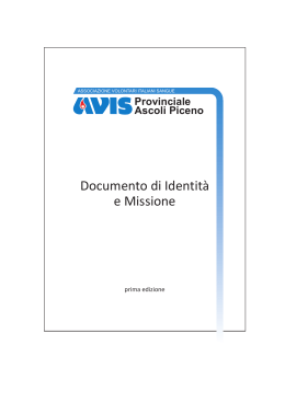 Documento di Identità e Missione