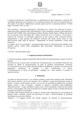 Reggio Calabria, 12.11.2015 L`Agenzia nazionale per l