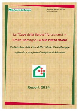 Report 2014 - Salute Emilia-Romagna