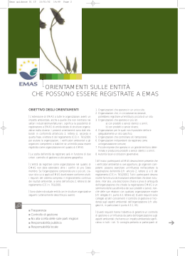 EMAS - linee guida - Rete Civica Casentino