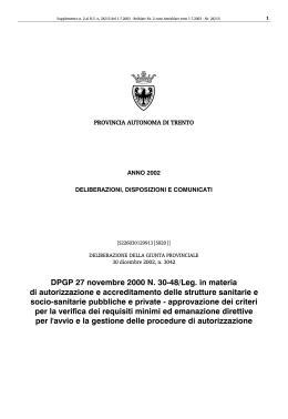 Supplemento n. 2 - Regione Autonoma Trentino