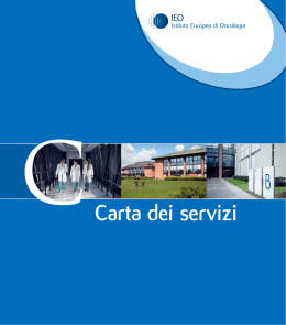 Carta dei servizi - Istituto Europeo di Oncologia