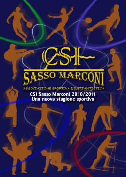 CSI Sasso Marconi 2010/2011 Una nuova stagione sportiva