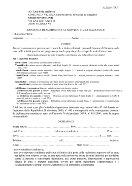domanda (in pdf) - Biblioteca Civica Bertoliana