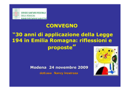 Presentazione N.Inostroza - Consultori Emilia