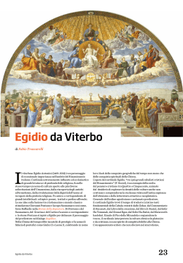 egidio da Viterbo - Biblioteca Consorziale di Viterbo