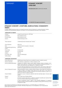 dynamic voncert «vontobel agricultural commodity index» termsheet