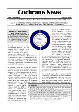 Cochrane News - Cochrane Italia