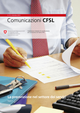 Comunicazioni CFSL N. 70