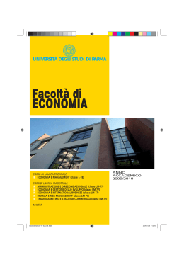 2009-10 Guida Generale - Dipartimento di Economia