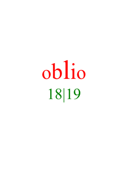 Oblio, V, 18-19