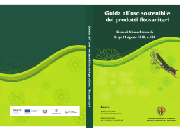 Guida all`uso sostenibile dei prodotti fitosanitari
