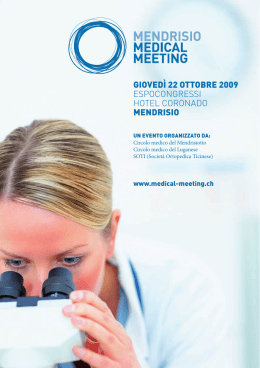 Scarica il programma ufficiale del Mendrisio Medical Meeting…