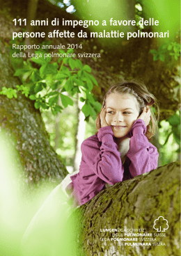 Rapporto annuale 2014 - Lega polmonare Svizzera