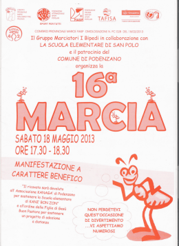 San Polo di Podenzano (Pc) - 16ª Marcia Scuola elementare di S. Polo