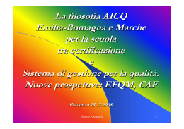 La filosofia AICQ Emilia-Romagna e Marche per la