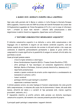 comunicato stampa - Associazione Logopedisti Piemontesi