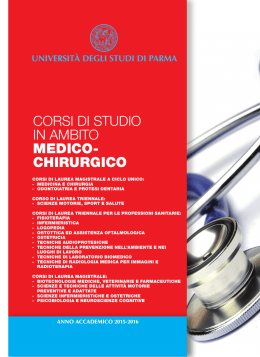 Medico-Chirurgico - Università degli Studi di Parma