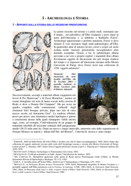 Appunti sulla storia delle ricerche preistoriche
