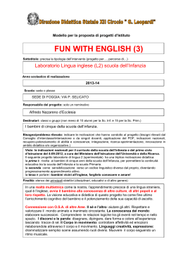 fun with english 3 - Scuola Leopardi Foggia