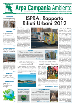 ISPRA: Rapporto Rifiuti Urbani 2012