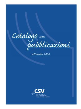 pubblicazioni CSV.indd