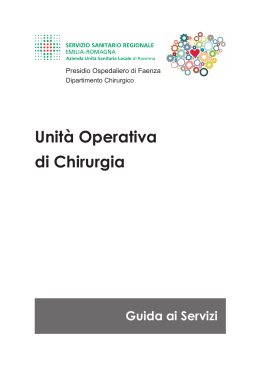 Unità Operativa di Chirurgia - AUSL Romagna