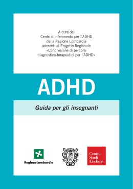 ADHD – GuiDA per Gli inseGnAnti - Ufficio scolastico regionale per