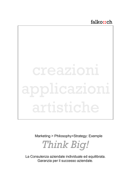 Opuscolo PDF - Consulting plus: Think Big.