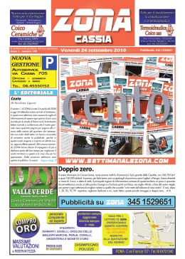 Cassia Cassia - Il notiziario gratuito di Roma Nord