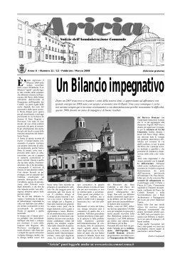 Bollettino n° 11 - 12 febbraio/marzo 2008
