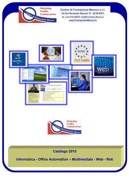 Catalogo 2010 Informatica - Office Automation – Multimediale