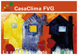 CasaClima FVG La scelta vincente