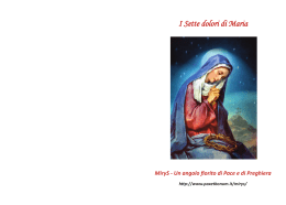 Mirys - I 7 dolori di Maria - MiryS - Un Angolo fiorito di Pace e di