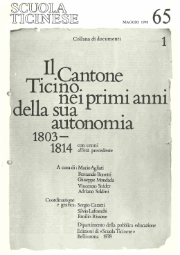 Introduzione - Cantone Ticino