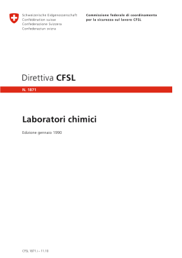 Direttiva Laboratori chimici - CFSL