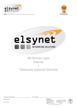 WI-Hermes Light Internet + Telefonate nazionali illimitate