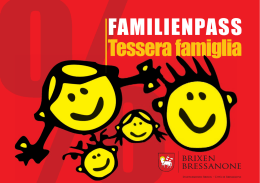 Tessera famiglia – Familienpass