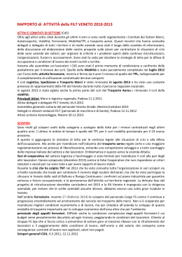 2014 3 17 RapportoAttività Filt Veneto 2010-13def