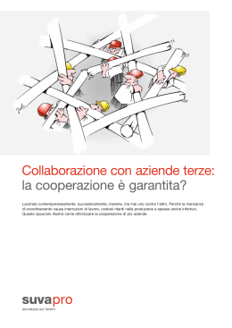 Collaborazione con aziende terze: la cooperazione è garantita