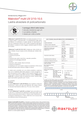 Makrolon® multi UV 2/10-10.5 Lastra alveolare di