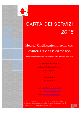 carta dei servizi - MedicalCardioCenter